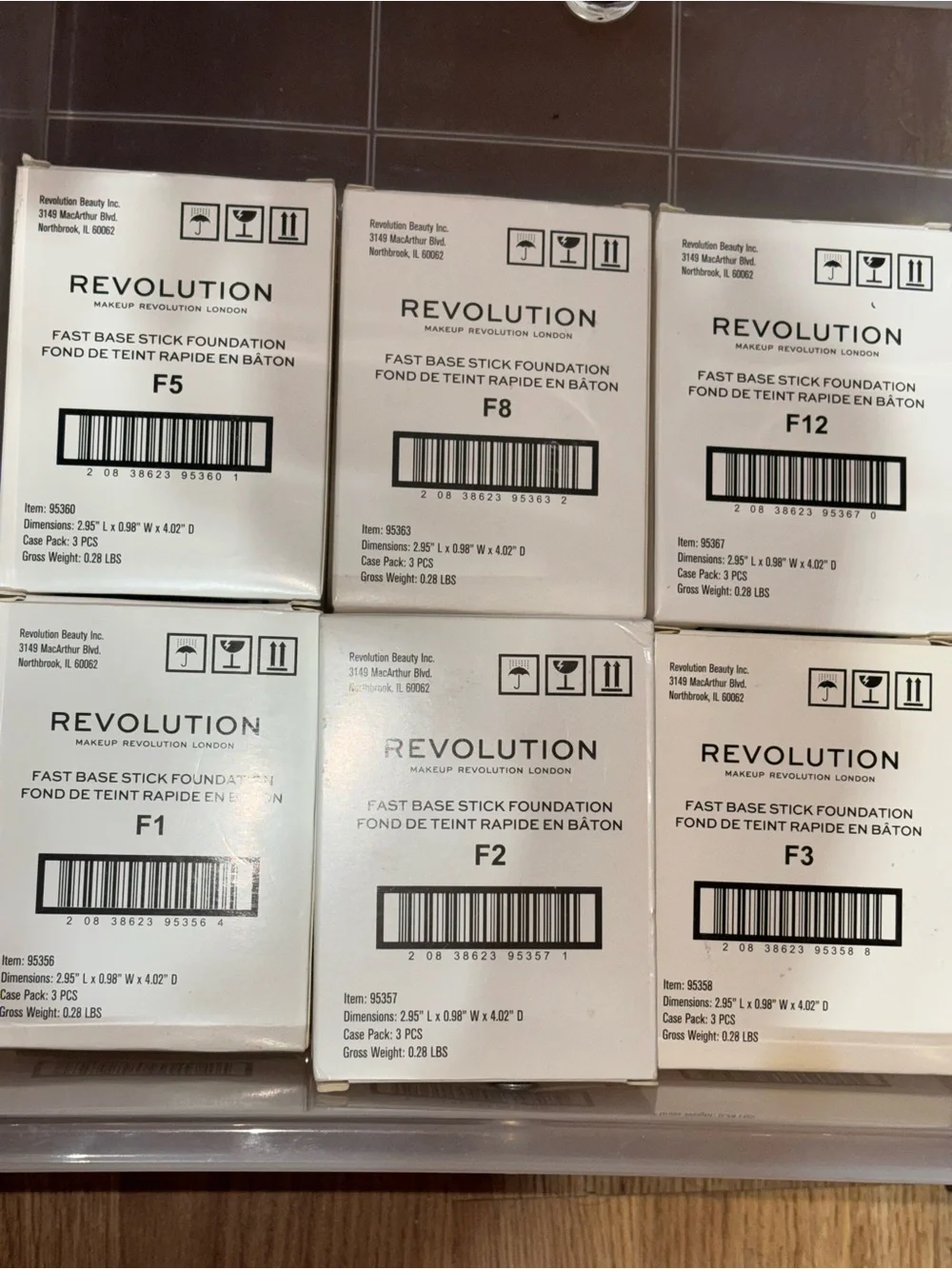 Makeup Revolution Fast Base Stick Foundations